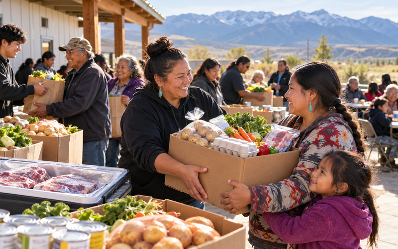 Sharing Food and Meeting Everyday Needs